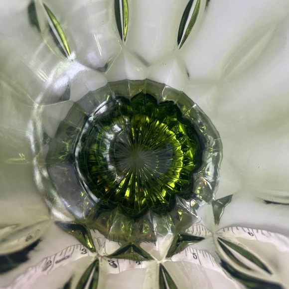 Vintage Green Glass Candy Dish - Picture 5 of 6